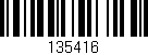 Código de barras (EAN, GTIN, SKU, ISBN): '135416'