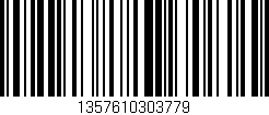 Código de barras (EAN, GTIN, SKU, ISBN): '1357610303779'