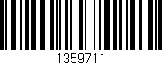 Código de barras (EAN, GTIN, SKU, ISBN): '1359711'