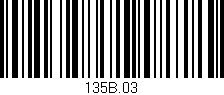 Código de barras (EAN, GTIN, SKU, ISBN): '135B.03'