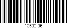 Código de barras (EAN, GTIN, SKU, ISBN): '13602.06'