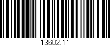Código de barras (EAN, GTIN, SKU, ISBN): '13602.11'