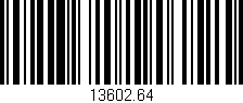 Código de barras (EAN, GTIN, SKU, ISBN): '13602.64'
