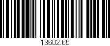 Código de barras (EAN, GTIN, SKU, ISBN): '13602.65'