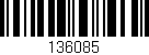 Código de barras (EAN, GTIN, SKU, ISBN): '136085'