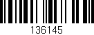 Código de barras (EAN, GTIN, SKU, ISBN): '136145'