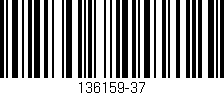 Código de barras (EAN, GTIN, SKU, ISBN): '136159-37'