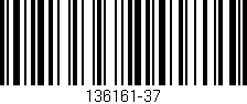 Código de barras (EAN, GTIN, SKU, ISBN): '136161-37'