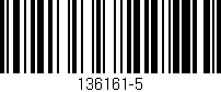 Código de barras (EAN, GTIN, SKU, ISBN): '136161-5'