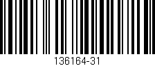 Código de barras (EAN, GTIN, SKU, ISBN): '136164-31'