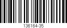 Código de barras (EAN, GTIN, SKU, ISBN): '136164-35'