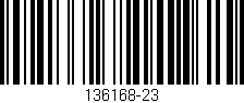 Código de barras (EAN, GTIN, SKU, ISBN): '136168-23'