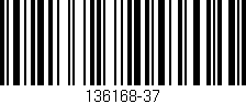 Código de barras (EAN, GTIN, SKU, ISBN): '136168-37'