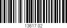 Código de barras (EAN, GTIN, SKU, ISBN): '13617.02'