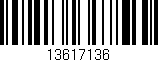 Código de barras (EAN, GTIN, SKU, ISBN): '13617136'