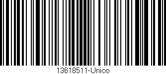 Código de barras (EAN, GTIN, SKU, ISBN): '13618511-Unico'