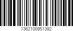Código de barras (EAN, GTIN, SKU, ISBN): '1362100951392'