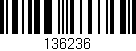 Código de barras (EAN, GTIN, SKU, ISBN): '136236'