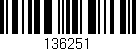 Código de barras (EAN, GTIN, SKU, ISBN): '136251'