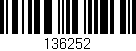 Código de barras (EAN, GTIN, SKU, ISBN): '136252'