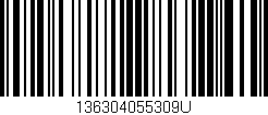 Código de barras (EAN, GTIN, SKU, ISBN): '136304055309U'