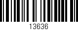 Código de barras (EAN, GTIN, SKU, ISBN): '13636'