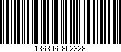 Código de barras (EAN, GTIN, SKU, ISBN): '1363965862328'
