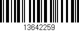 Código de barras (EAN, GTIN, SKU, ISBN): '13642259'