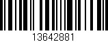 Código de barras (EAN, GTIN, SKU, ISBN): '13642881'