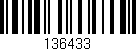 Código de barras (EAN, GTIN, SKU, ISBN): '136433'