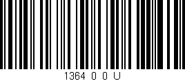 Código de barras (EAN, GTIN, SKU, ISBN): '1364_0_0_U'