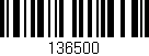 Código de barras (EAN, GTIN, SKU, ISBN): '136500'