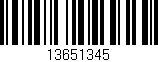 Código de barras (EAN, GTIN, SKU, ISBN): '13651345'