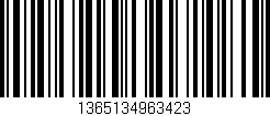 Código de barras (EAN, GTIN, SKU, ISBN): '1365134963423'
