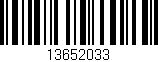 Código de barras (EAN, GTIN, SKU, ISBN): '13652033'