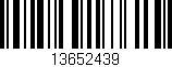 Código de barras (EAN, GTIN, SKU, ISBN): '13652439'