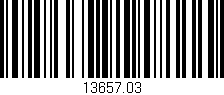 Código de barras (EAN, GTIN, SKU, ISBN): '13657.03'