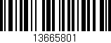 Código de barras (EAN, GTIN, SKU, ISBN): '13665801'