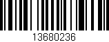 Código de barras (EAN, GTIN, SKU, ISBN): '13680236'