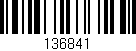 Código de barras (EAN, GTIN, SKU, ISBN): '136841'