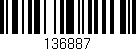 Código de barras (EAN, GTIN, SKU, ISBN): '136887'