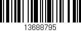 Código de barras (EAN, GTIN, SKU, ISBN): '13688795'