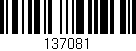Código de barras (EAN, GTIN, SKU, ISBN): '137081'