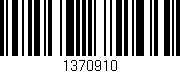 Código de barras (EAN, GTIN, SKU, ISBN): '1370910'