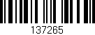Código de barras (EAN, GTIN, SKU, ISBN): '137265'