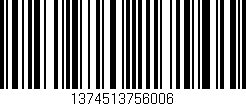 Código de barras (EAN, GTIN, SKU, ISBN): '1374513756006'