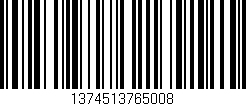 Código de barras (EAN, GTIN, SKU, ISBN): '1374513765008'