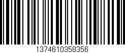 Código de barras (EAN, GTIN, SKU, ISBN): '1374610358356'