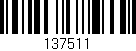 Código de barras (EAN, GTIN, SKU, ISBN): '137511'