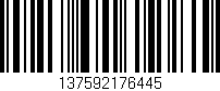Código de barras (EAN, GTIN, SKU, ISBN): '137592176445'